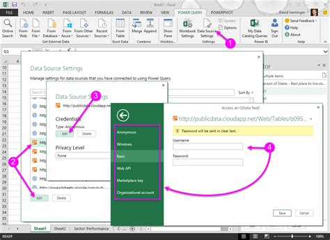 set up power query in excel.